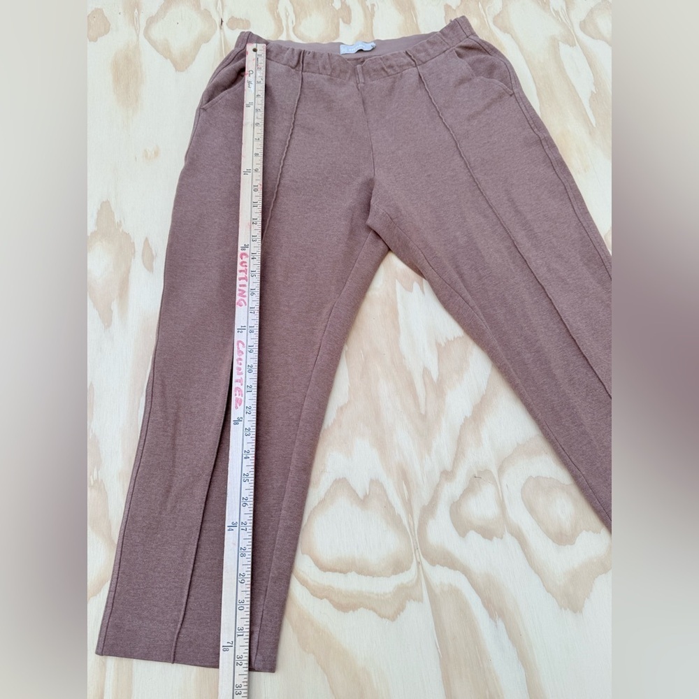 Everlane Women’s Brown Cropped Pants Size M | Ankle Length Pull-On Trousers - Picture 8 of 10